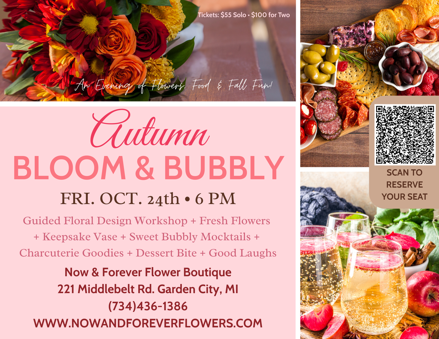 Autumn Bloom & Bubbly Flower Party