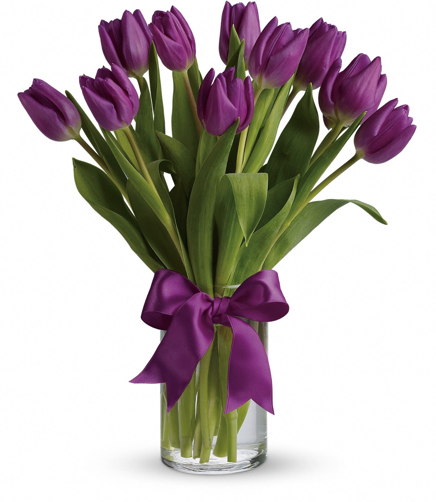 Passionate Purple Tulips Bouquet