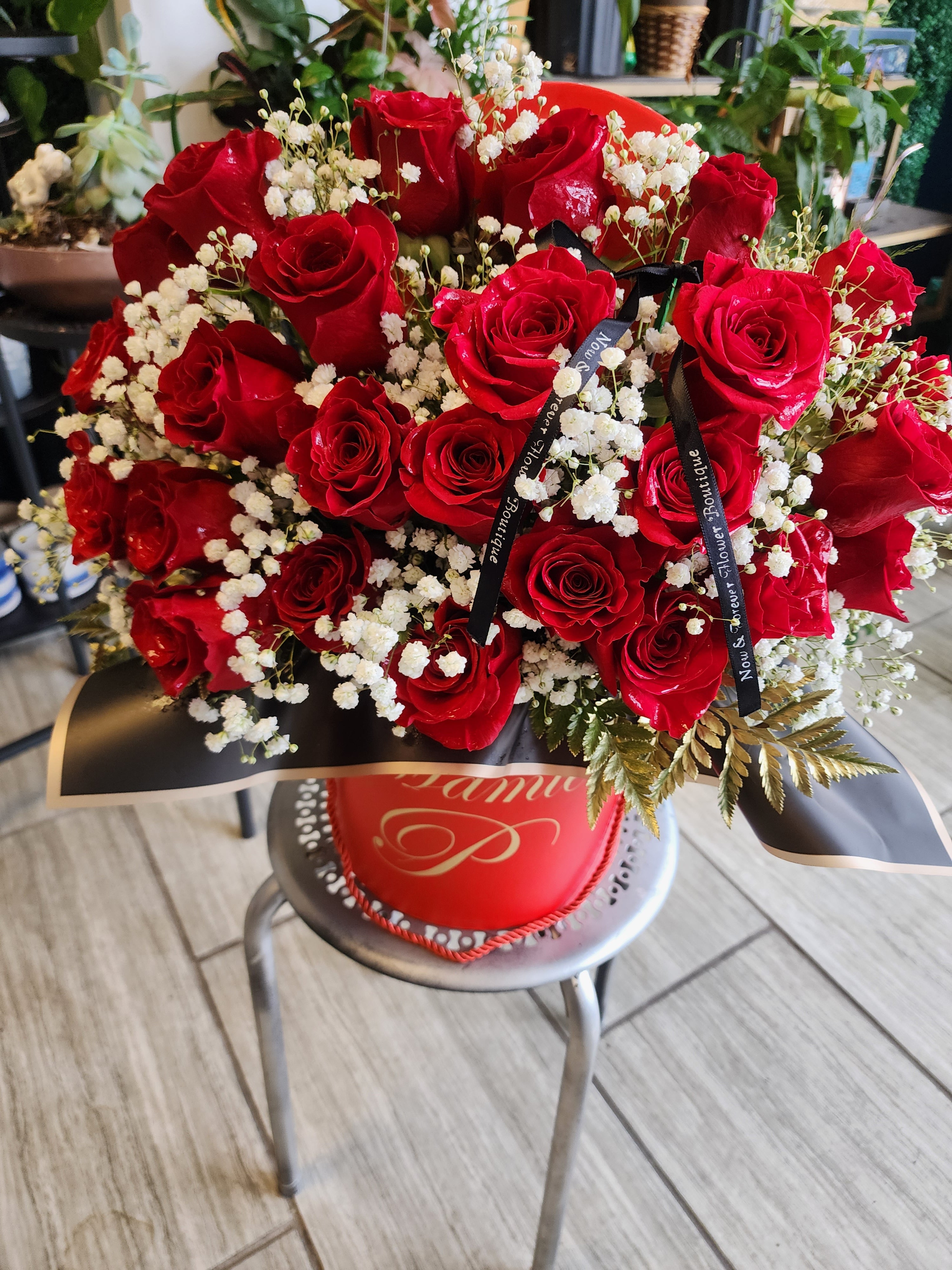 Boxed Floral Arrangements – Now u0026 Forever Flower Boutique