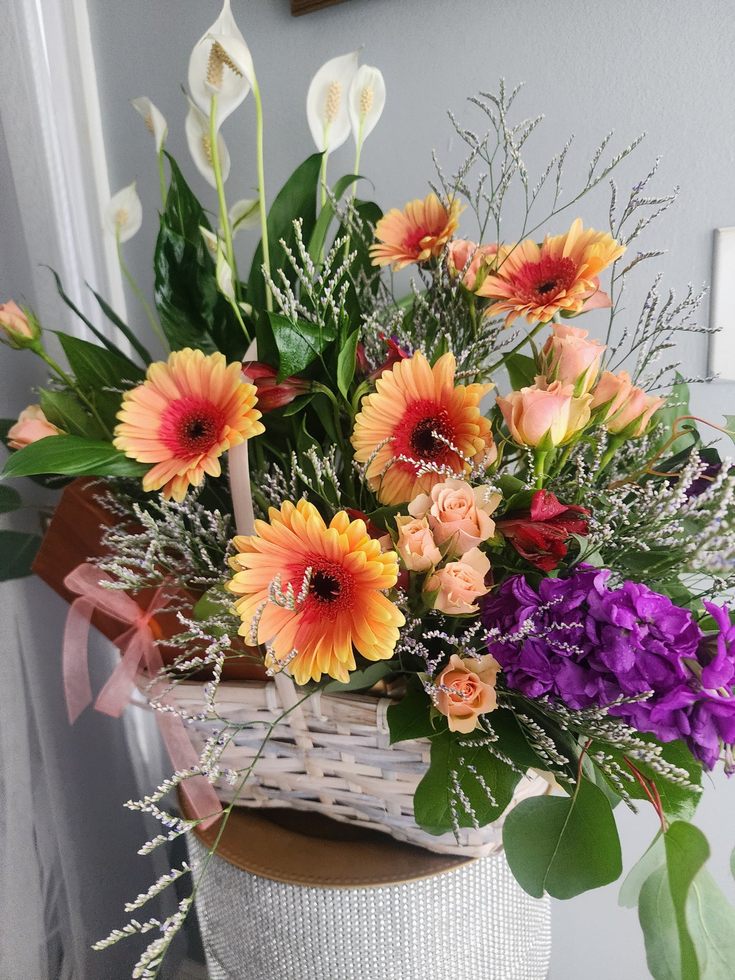 Flower, Plant, & Chocolate Basket