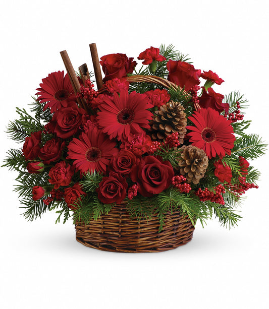 Berries And Spice Bouquet Basket