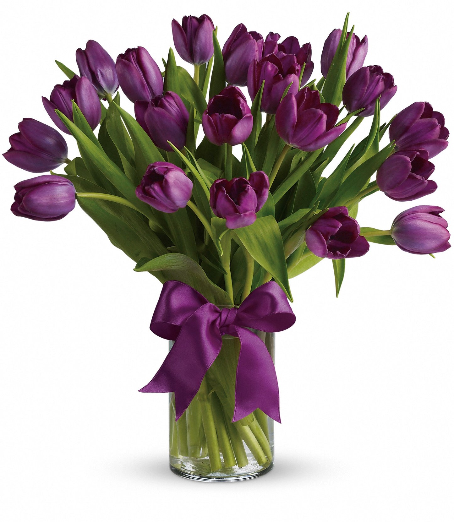 Passionate Purple Tulips Bouquet