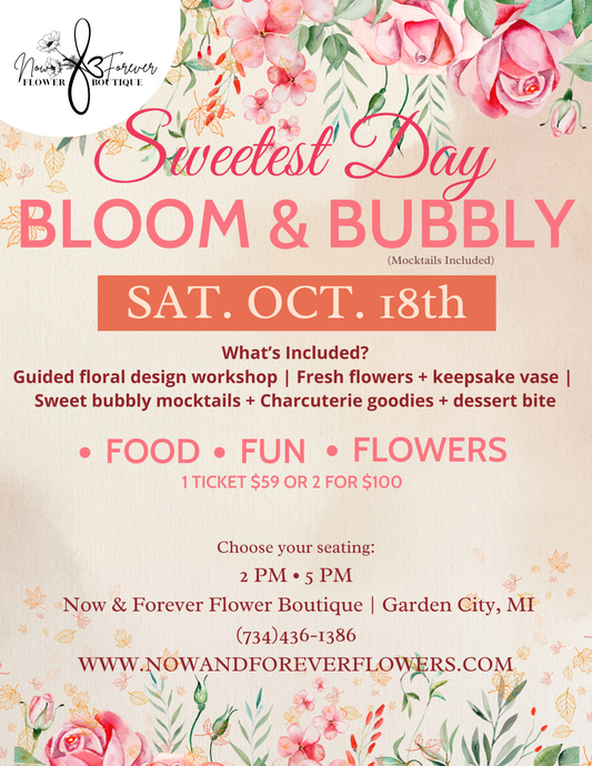 Sweetest Day Bloom & Bubbly Flower Party