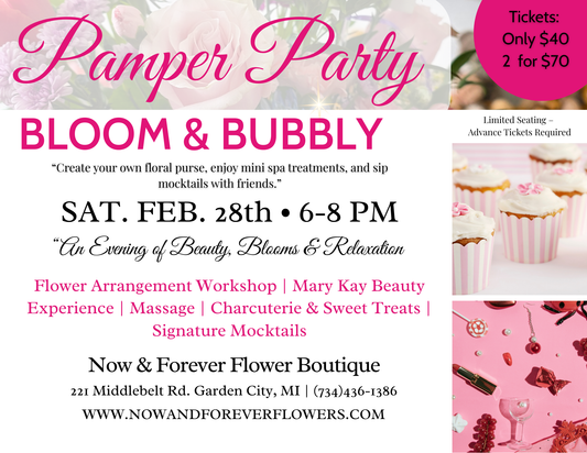 Pamper Party: Fresh Flowers & Flawless Face!