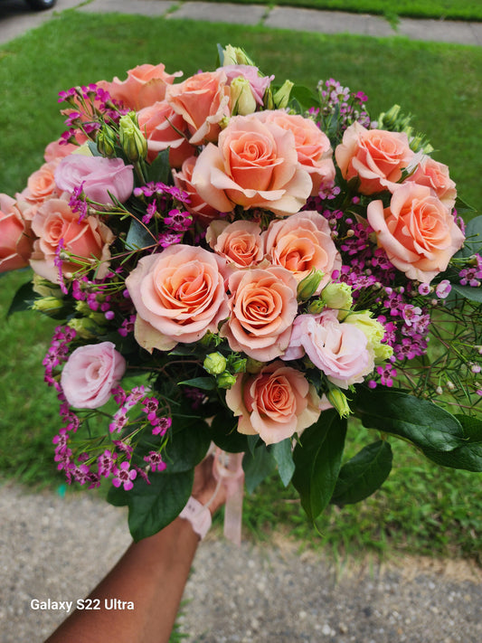Peachy Elegance Bouquet